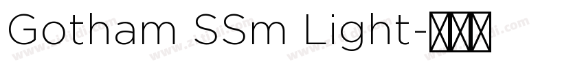 Gotham SSm Light字体转换